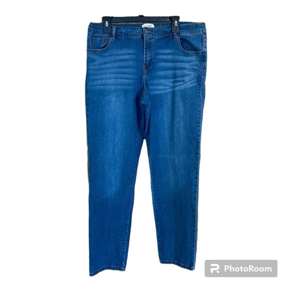 Simply Noelle Jeans Whisker Distressed Design Size 12 - Picture 1 of 7